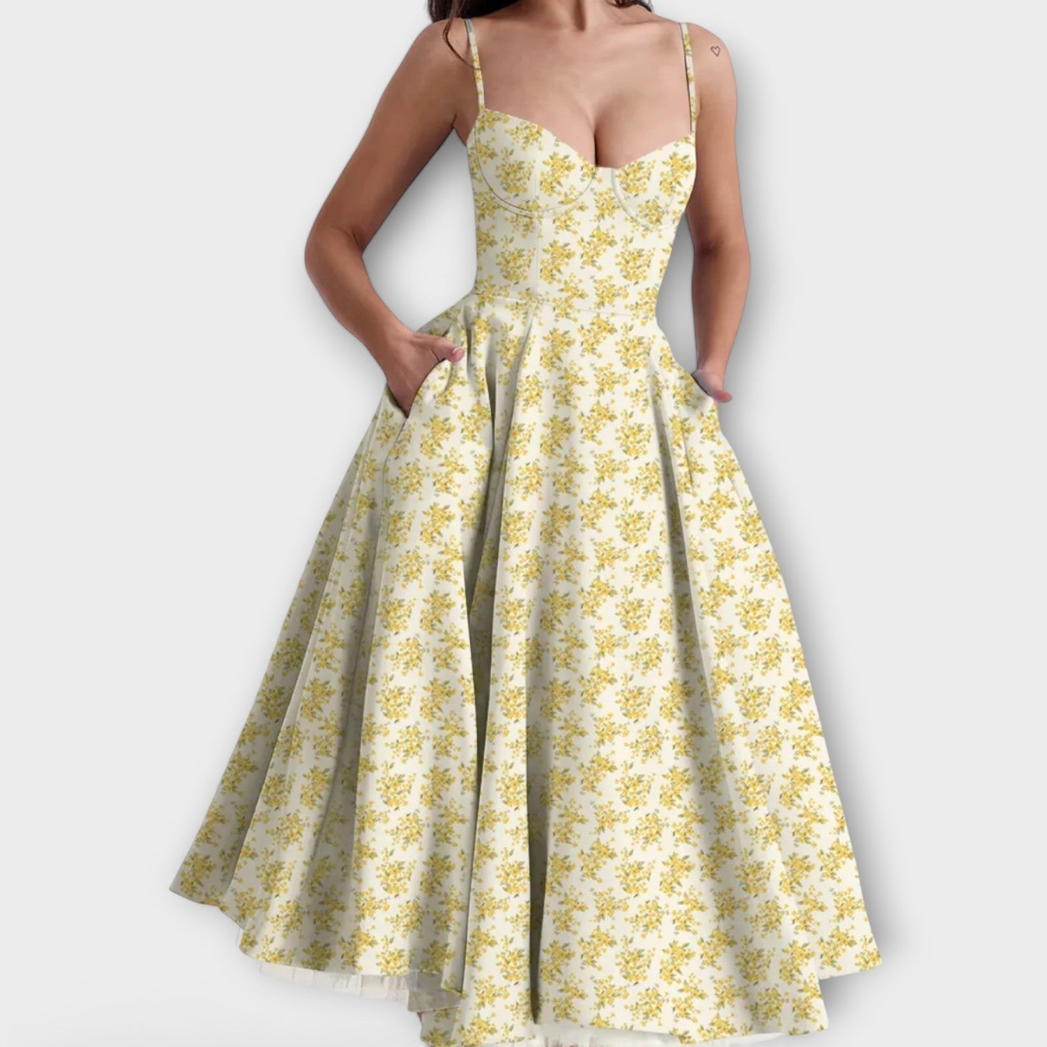 Mélie – Light summer dress with corset detail