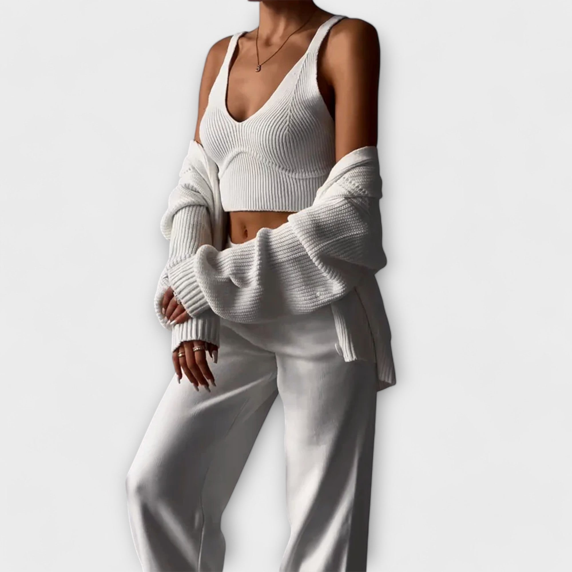 Delia Three-Piece Knit Set