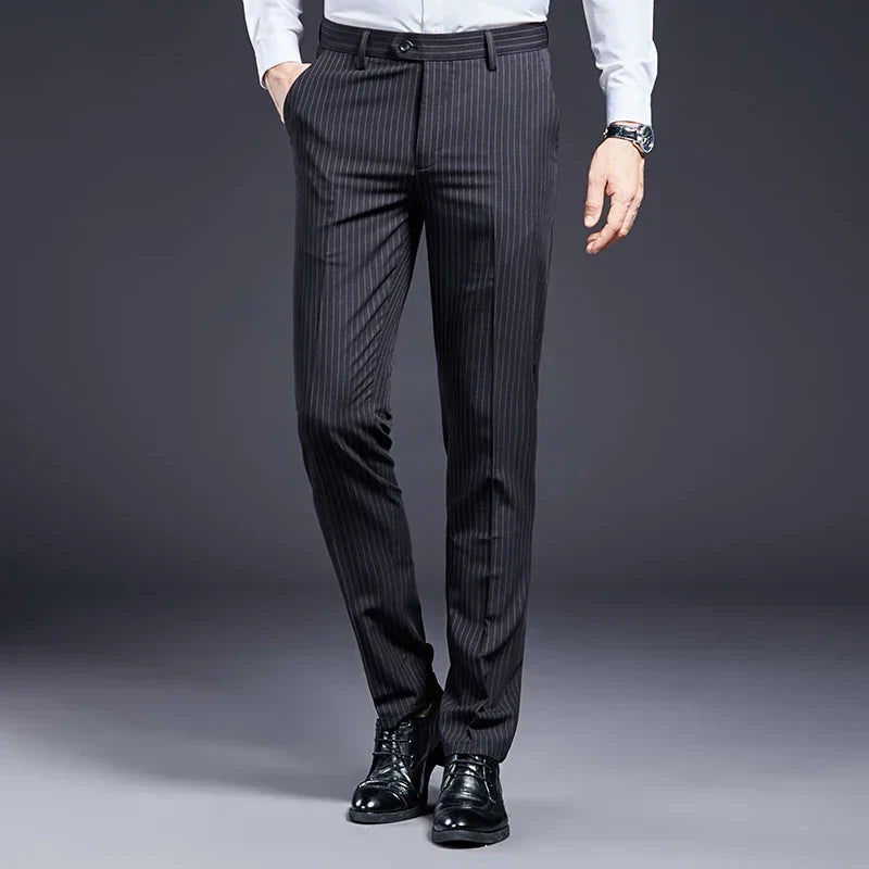 Premium Men's Suit Trousers Striped Arveno