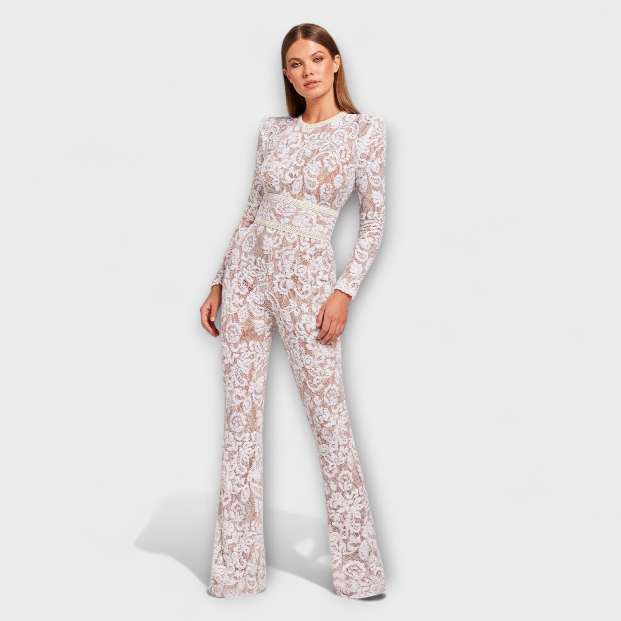 Theresia - Lace Jumpsuit with Corset