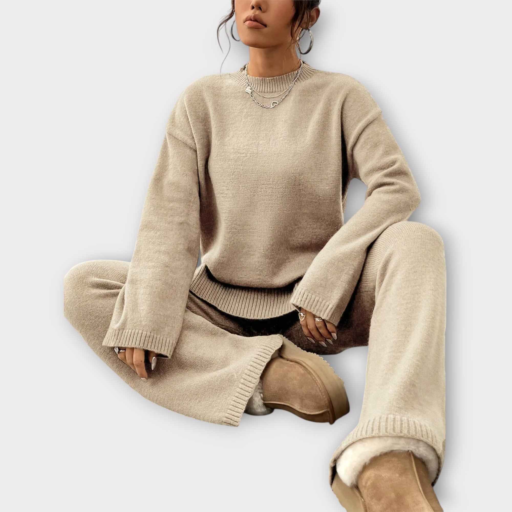 Maria Ribbed Knit Set