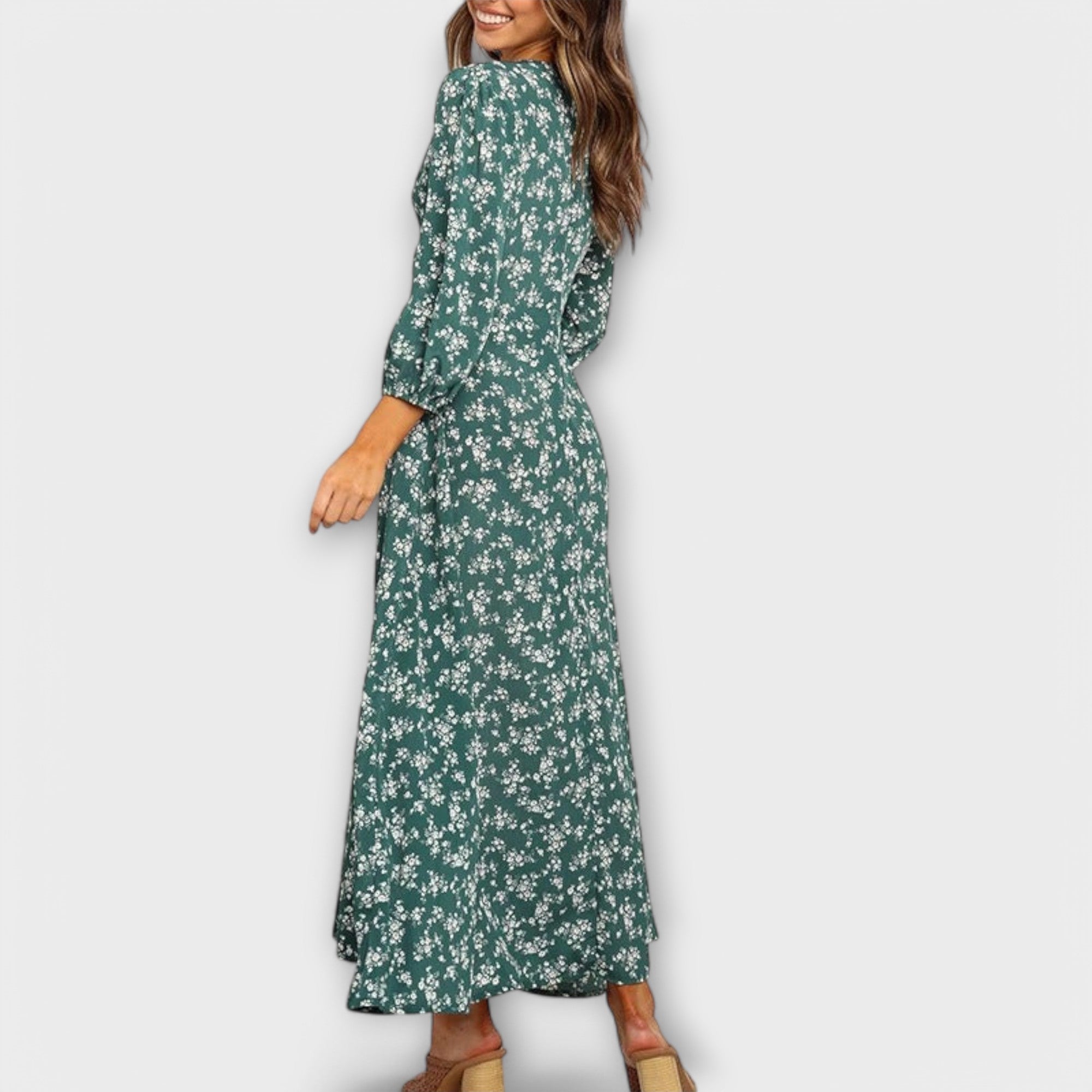 Floral maxi dress for women
