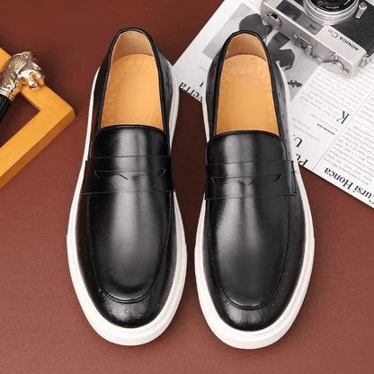 Leather Moccasin Slip-On for Men by Arveno