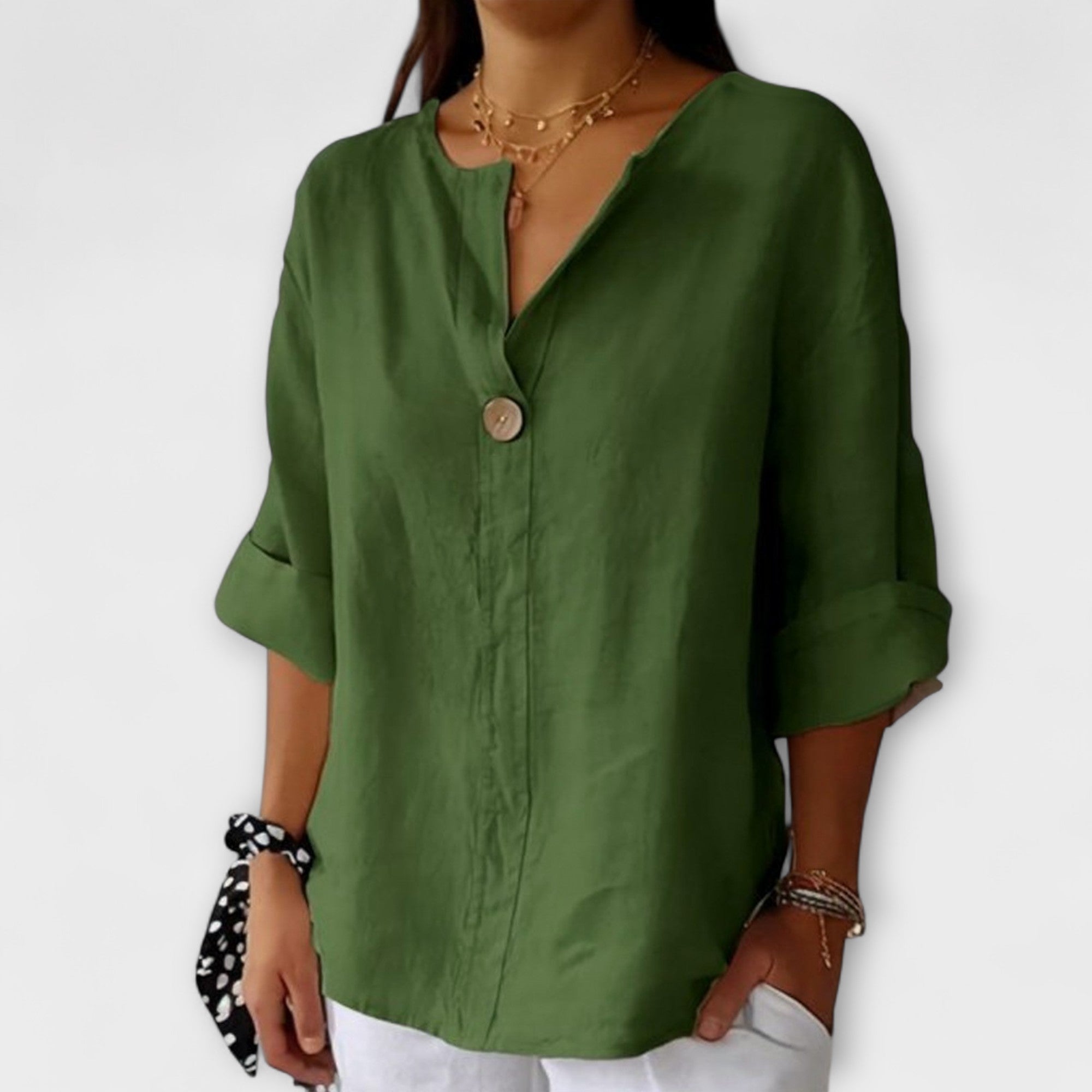 Nicole - Stylish Blouse with V-Neck