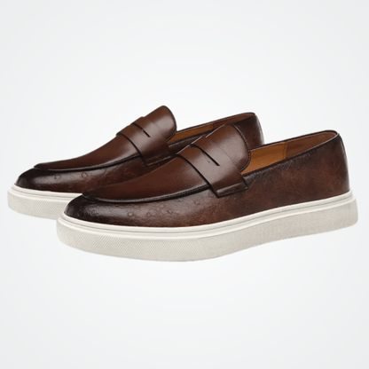Leather Moccasin Slip-On for Men by Arveno