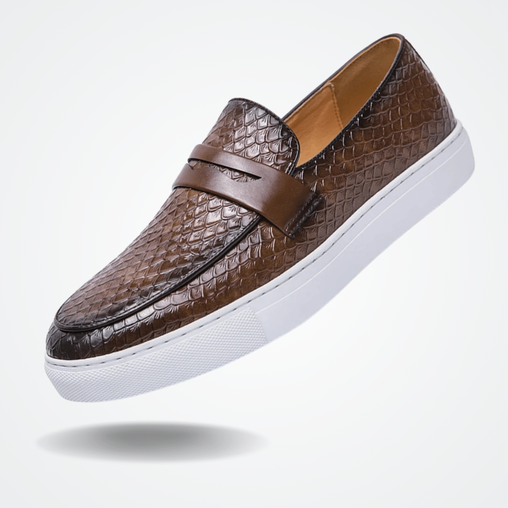Leather Moccasin Slip On for Men Toulon Arveno