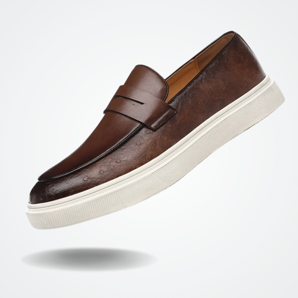 Leather Moccasin Slip-On for Men by Arveno