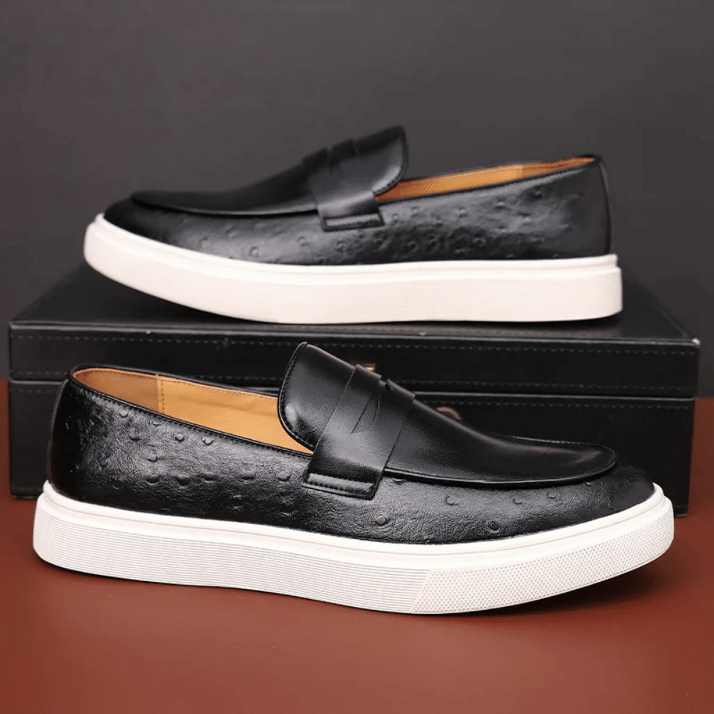 Leather Moccasin Slip-On for Men by Arveno