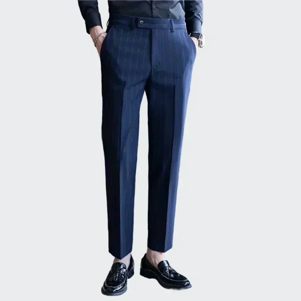 Pinstripe Suit Trousers for Men Arveno
