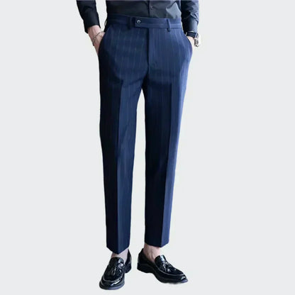 Pinstripe Suit Trousers for Men Arveno