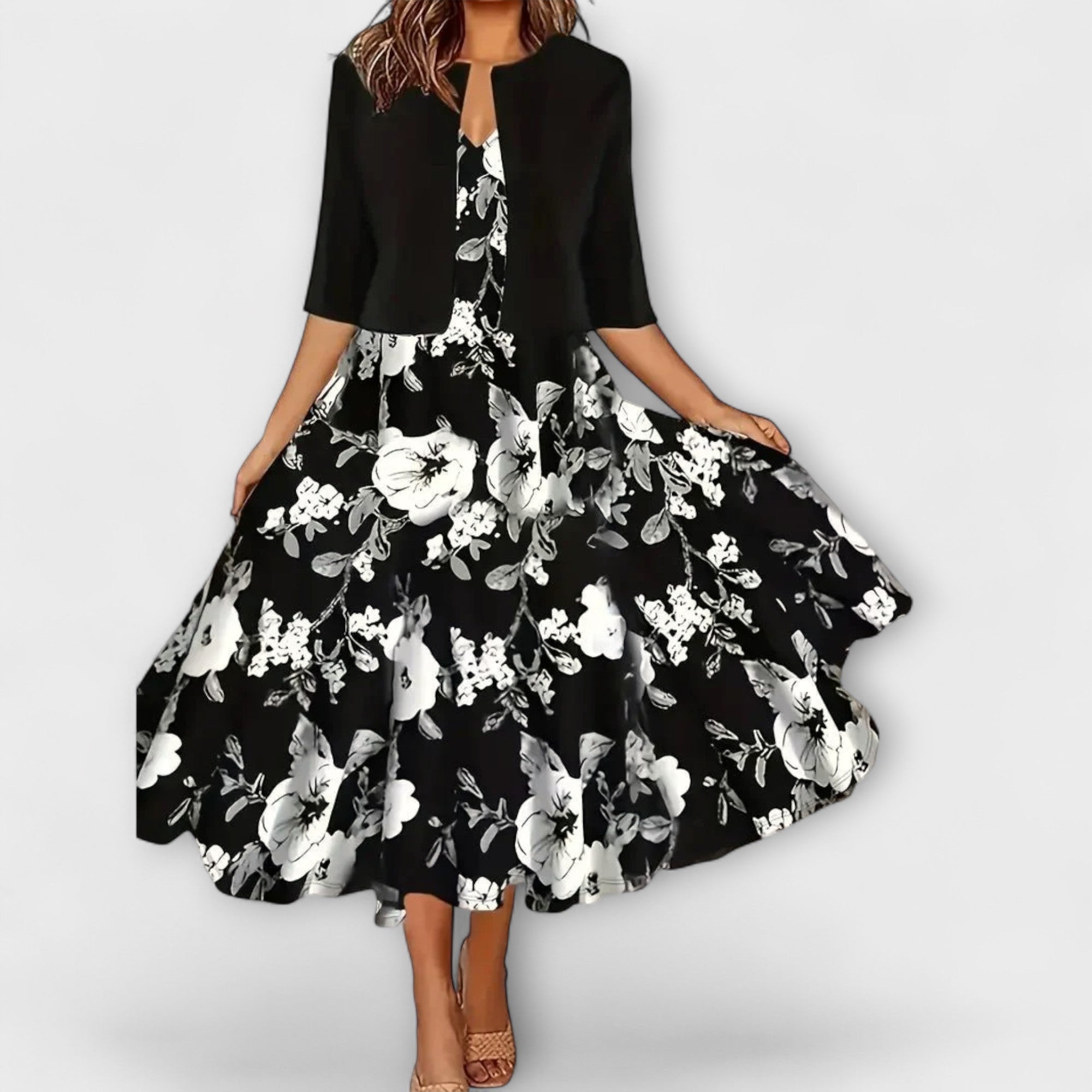 Women's Midi Dress with Jacket