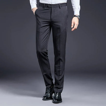 Premium Men's Suit Trousers Striped Arveno