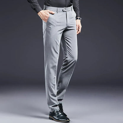 Premium Men's Suit Trousers Striped Arveno