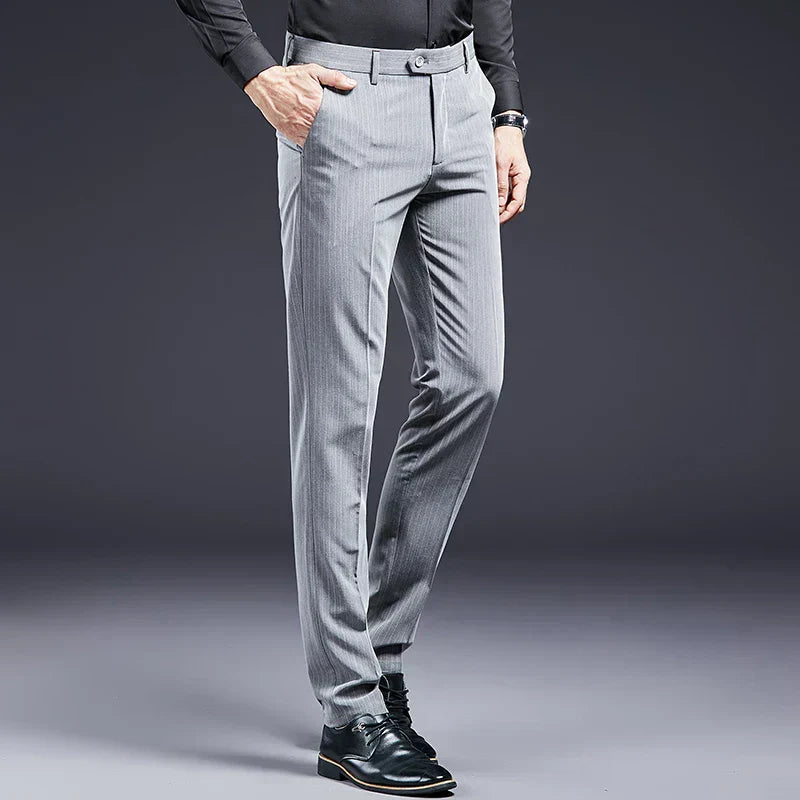 Premium Men's Suit Trousers Striped Arveno
