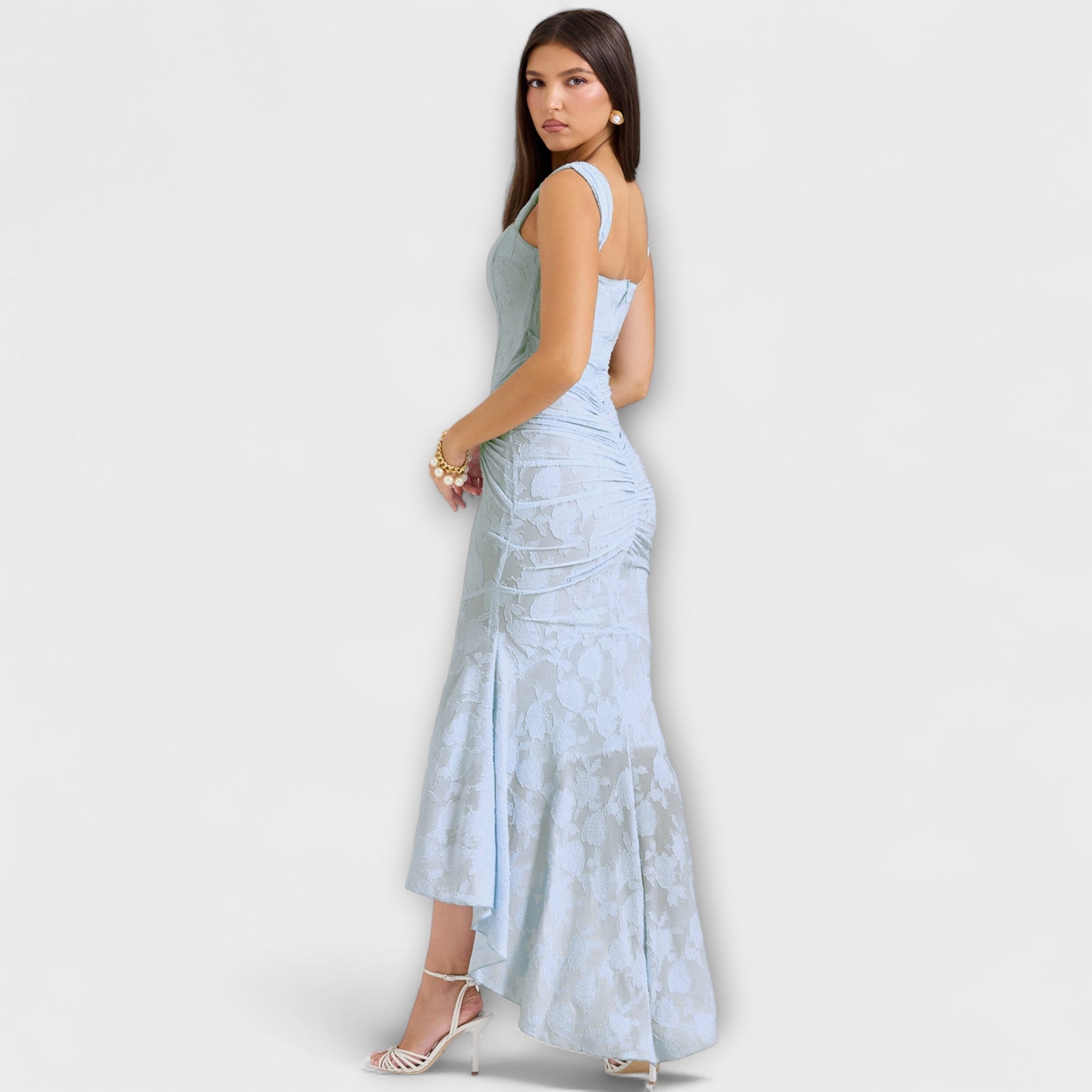 Renske - Long dress with an elegant and sophisticated bodice