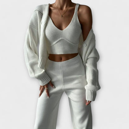 Delia Three-Piece Knit Set